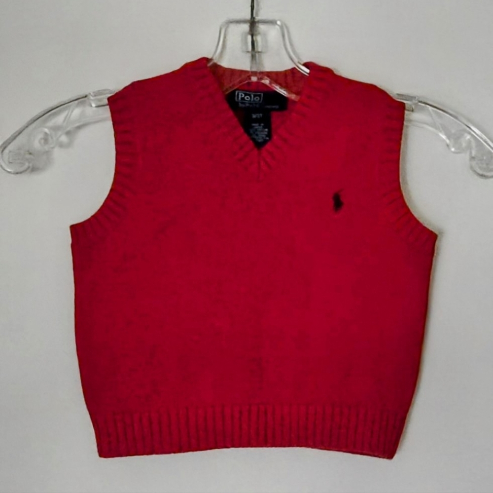 VEUC - Polo by Ralph Lauren Red Vest; Size 3/3T - A little kid must-have!!